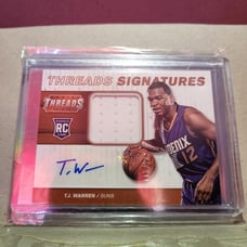3 T.J. Warren singed patch cards