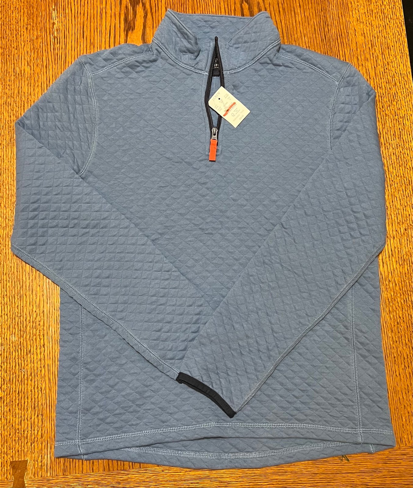 NWT J Crew Blue Fleece Pullover
