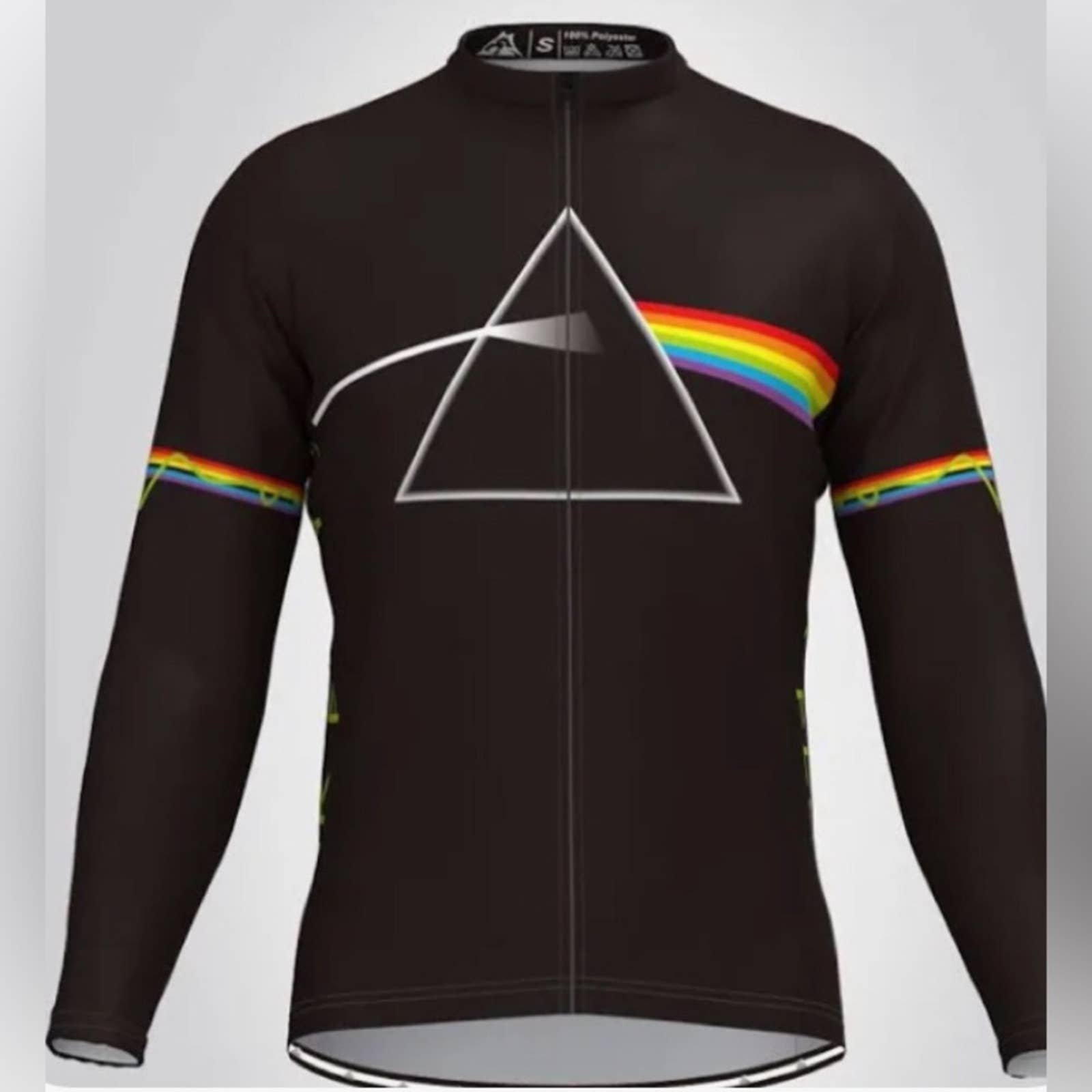 the Dark Side of the Moon Long Sleeve Men's Cycling Jersey men’s shirt size XXXL