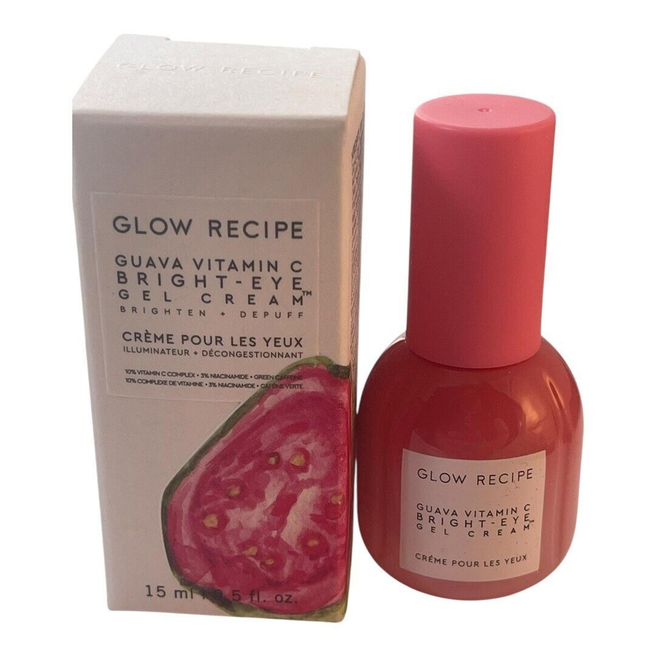 Glow Recipe Guava Vitamin C Bright-Eye Gel Cream 15ml Brightening Hydrating