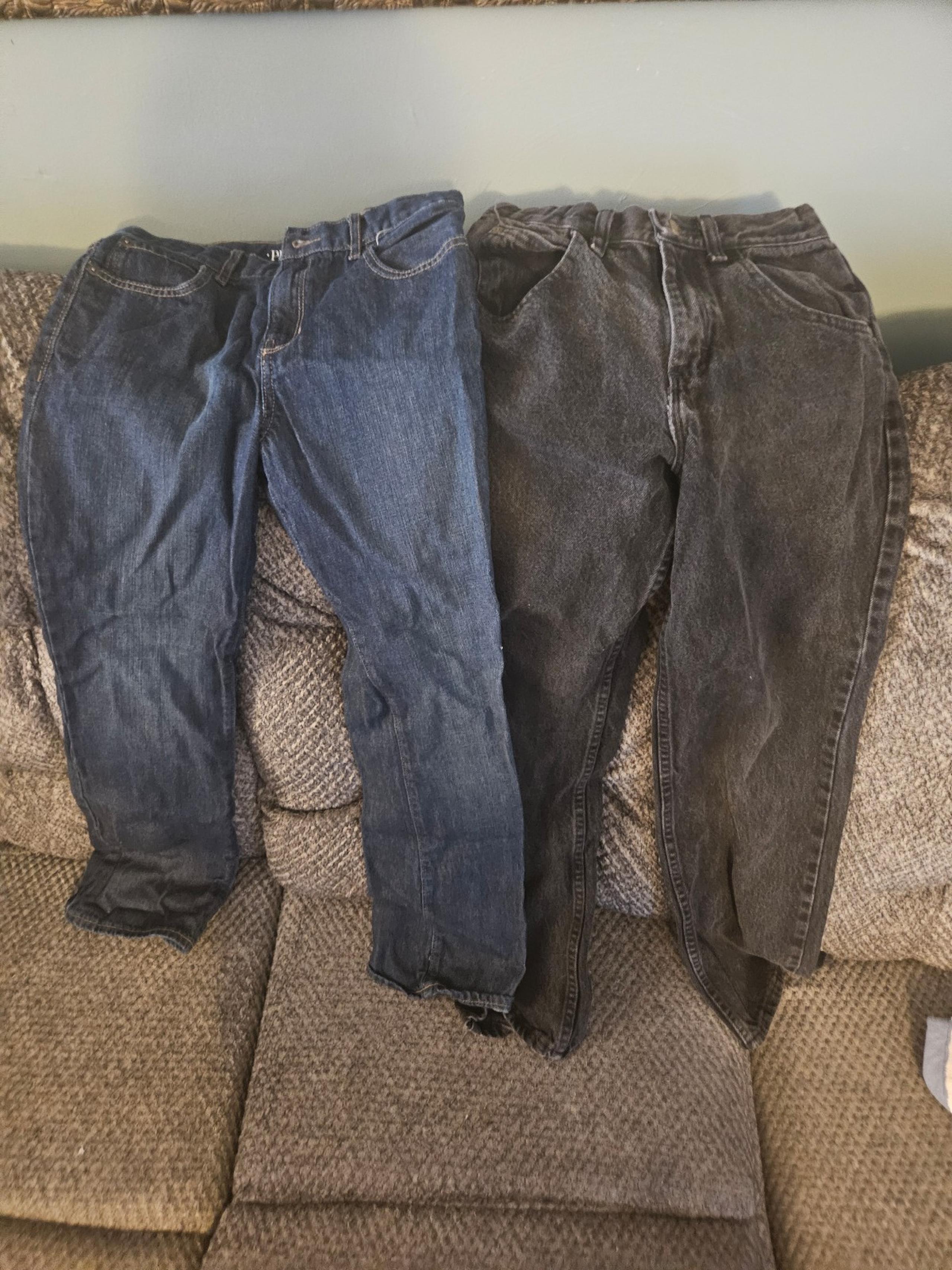 Blue Black Jeans Boys Size 14 Kids Clothes Pants Wrangler Childrens Place Boot