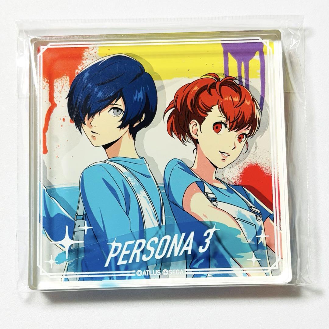Persona 25th Anniversary Animate Exclusive Acrylic Block - Protagonist, Ryuji Sakamoto, and Hamuko