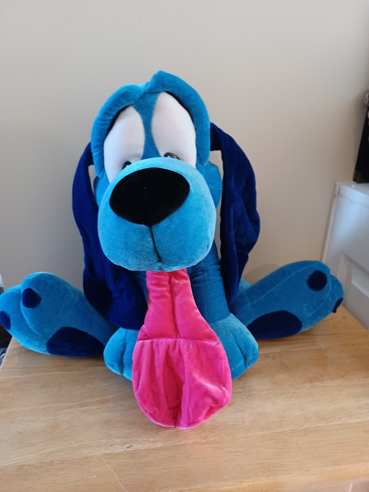 RARE Royal Blue Velvet Pluto Stuffed Animal