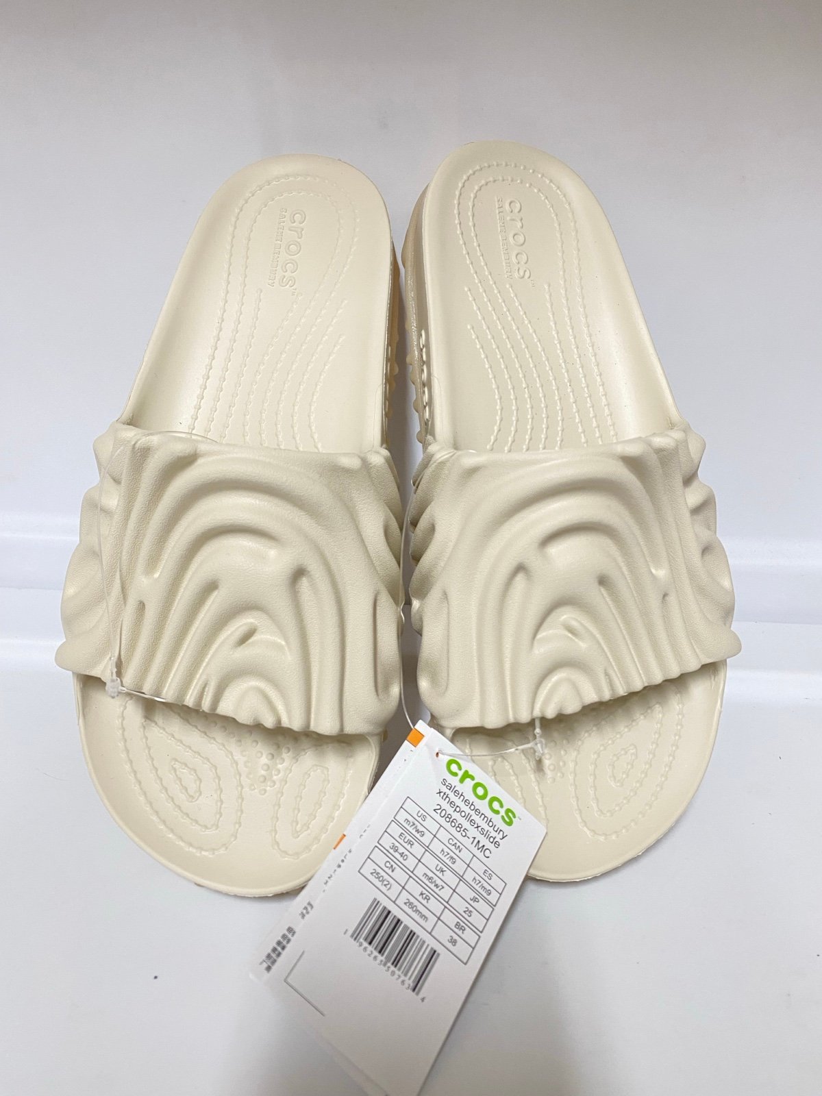 Crocs Men SZ 7 Women sz 9 Crocs Salehe Bembury x Pollex Slide ‘Guppy’ BRAND NEW