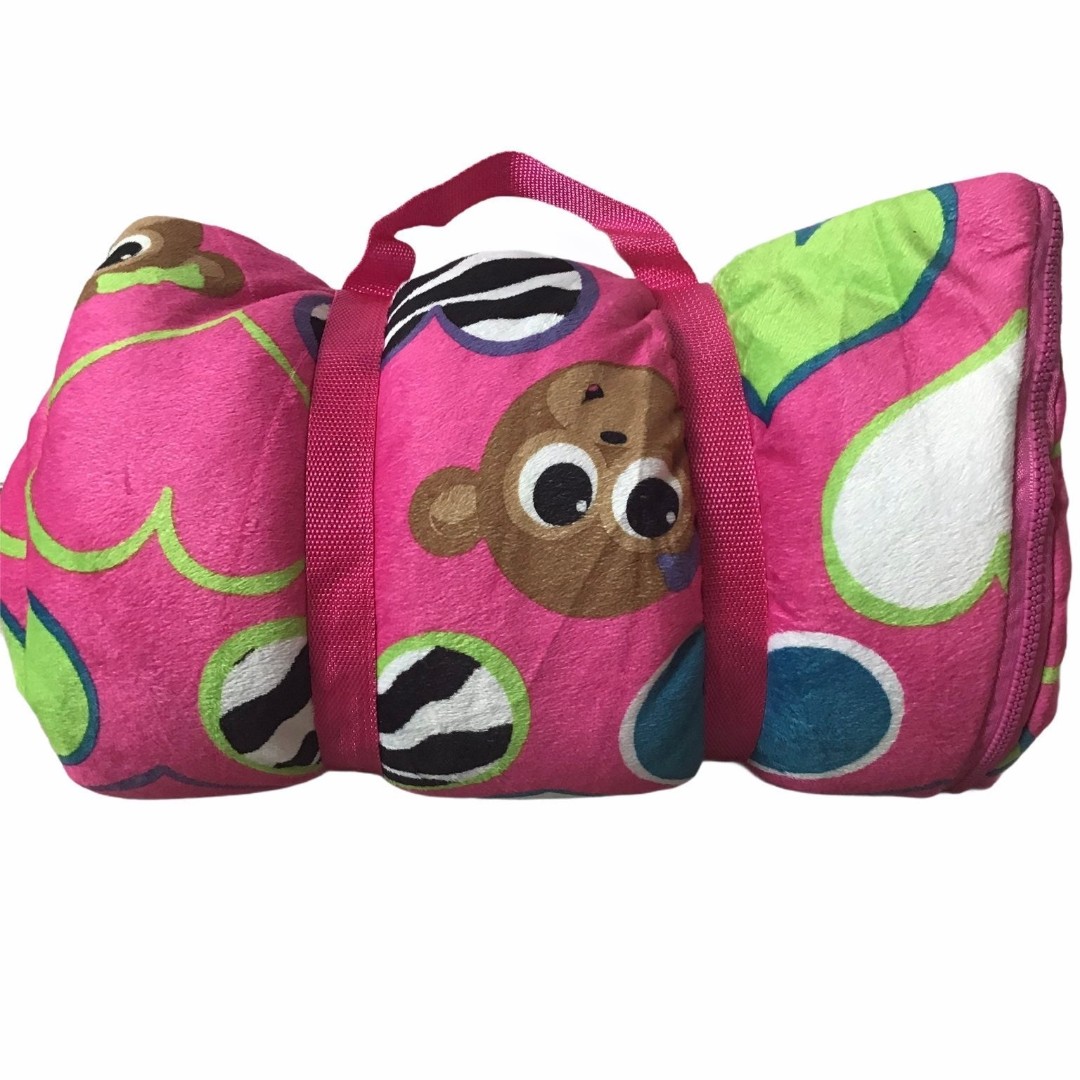 Kids Sleeping Bag Monkey and Zebra