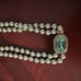 SIGNED HEIDI DAUS VERY LONG LARGE GREEN TOPAZ PEARL NECKLACE NWOT