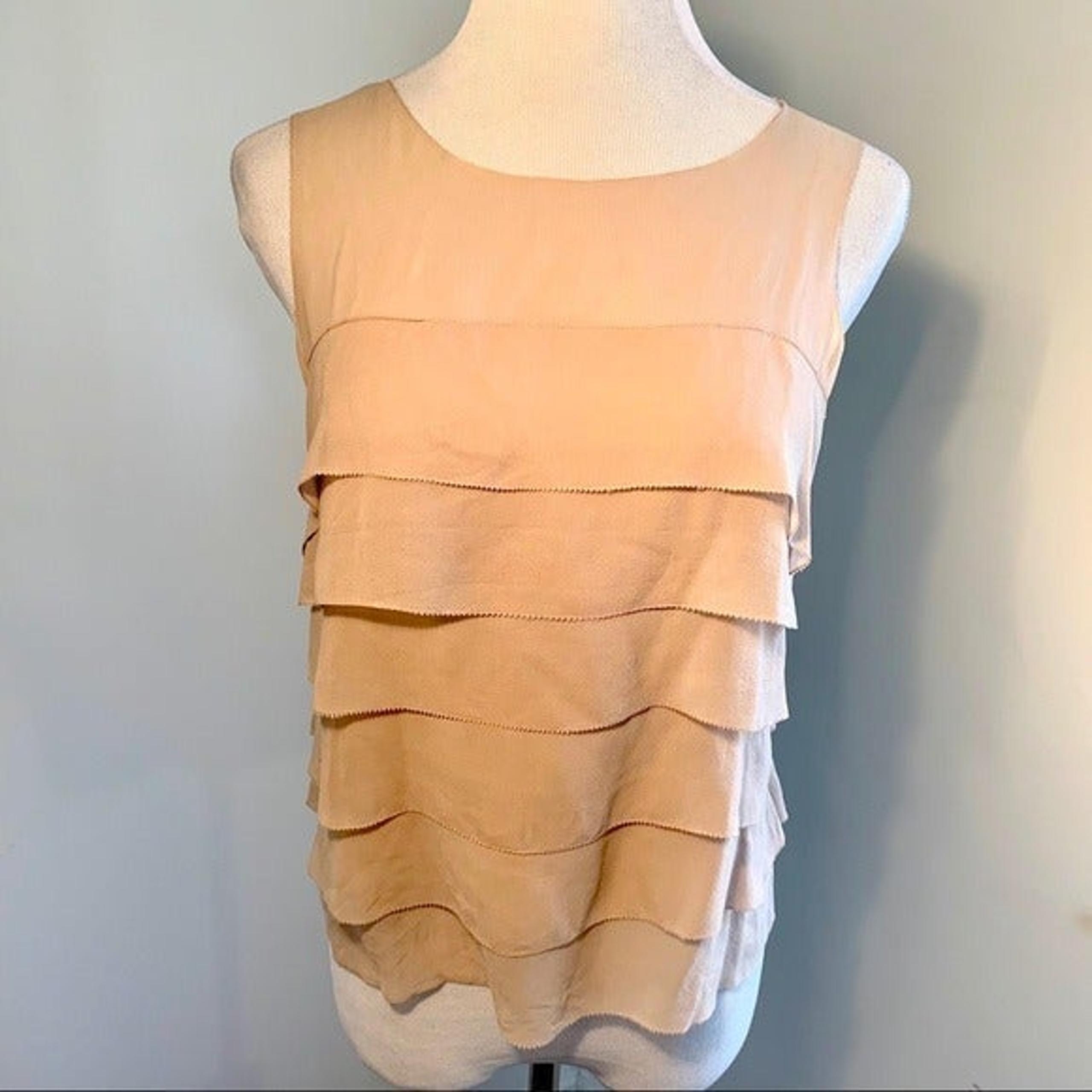 Ruffled Tank Sz S - Moda International