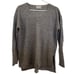 Babaton Aritzia Sweater Women’s M Erin V Neck Wool Blend Pullover Static Grey