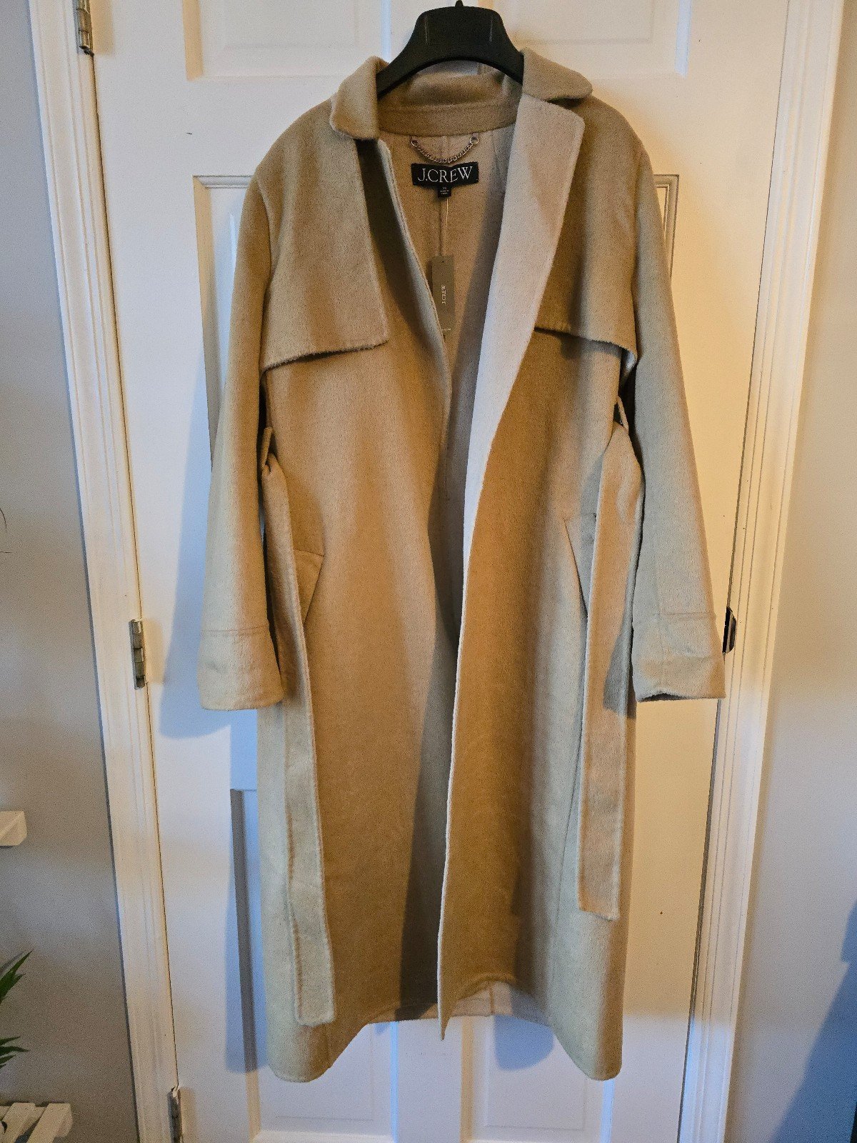 J.Crew - Harriet trench coat in double-faced blend - XS