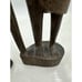 Ebony Carved Masai Tribal Warrior Man Woman Kenya Folk Art Set of 2
