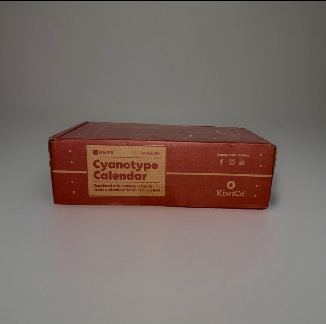 KiwiCo kit Cyanotype Calendar