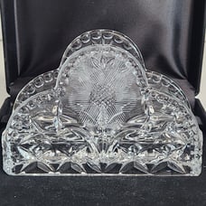 Vintage Cut Crystal Napkin Holder