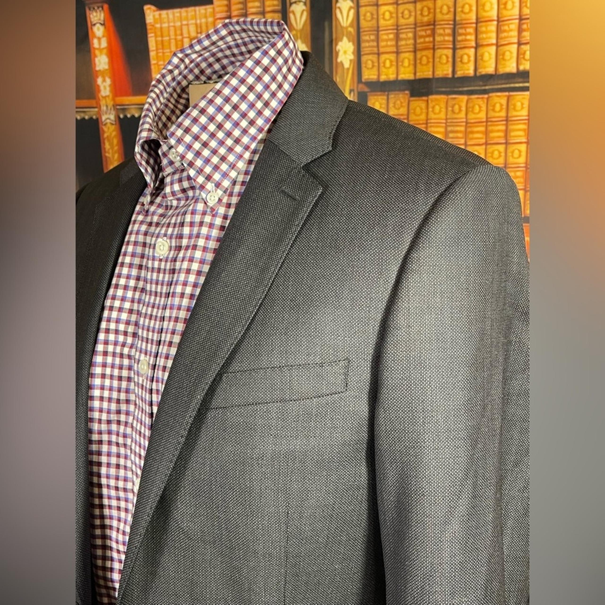 Express Mens Producer Suit Jacket Modern Fit Sz 36R Wool Blend business casual