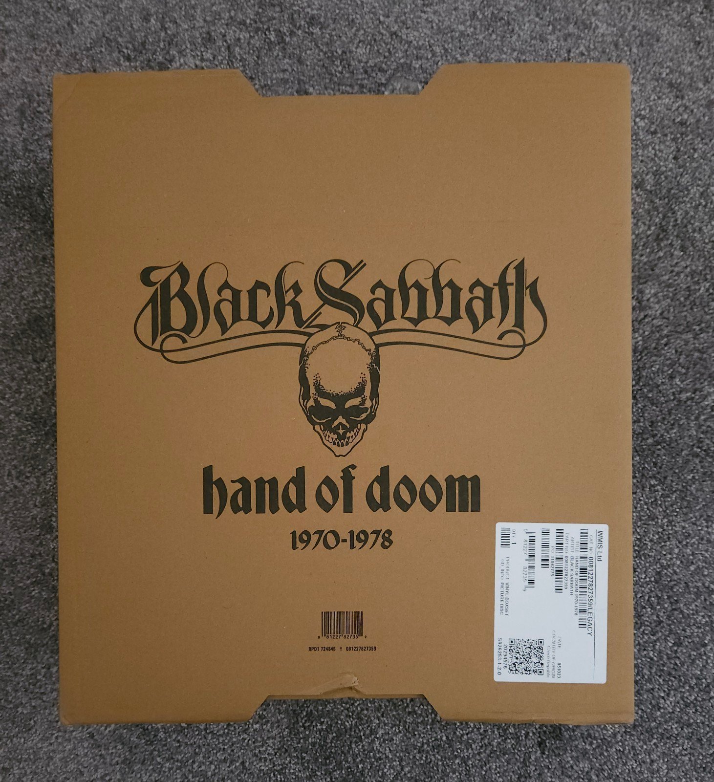 Black Sabbath Hand of Doom 1970-1978 Numbered Limited