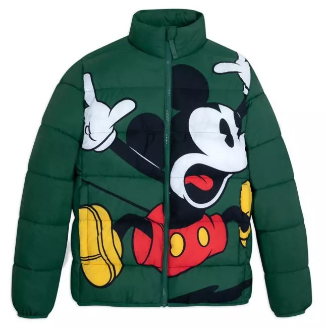 Disney Parks Mickey Mouse Puffer Jacket for Adults NEW WITH TAG (MEDIUM)