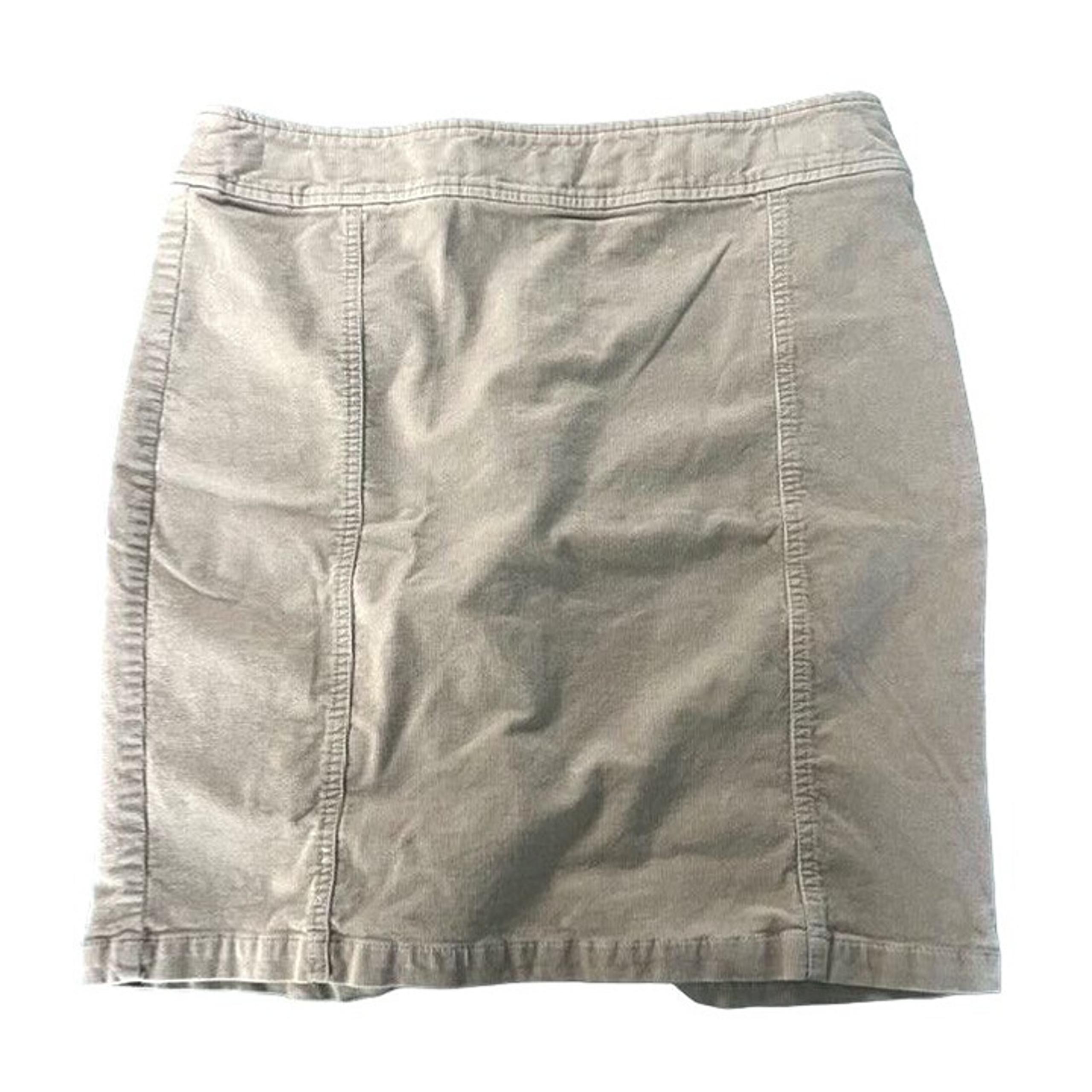 Orvis Tan Corduroy Straight Pencil Knee Length Skirt Sz 12
