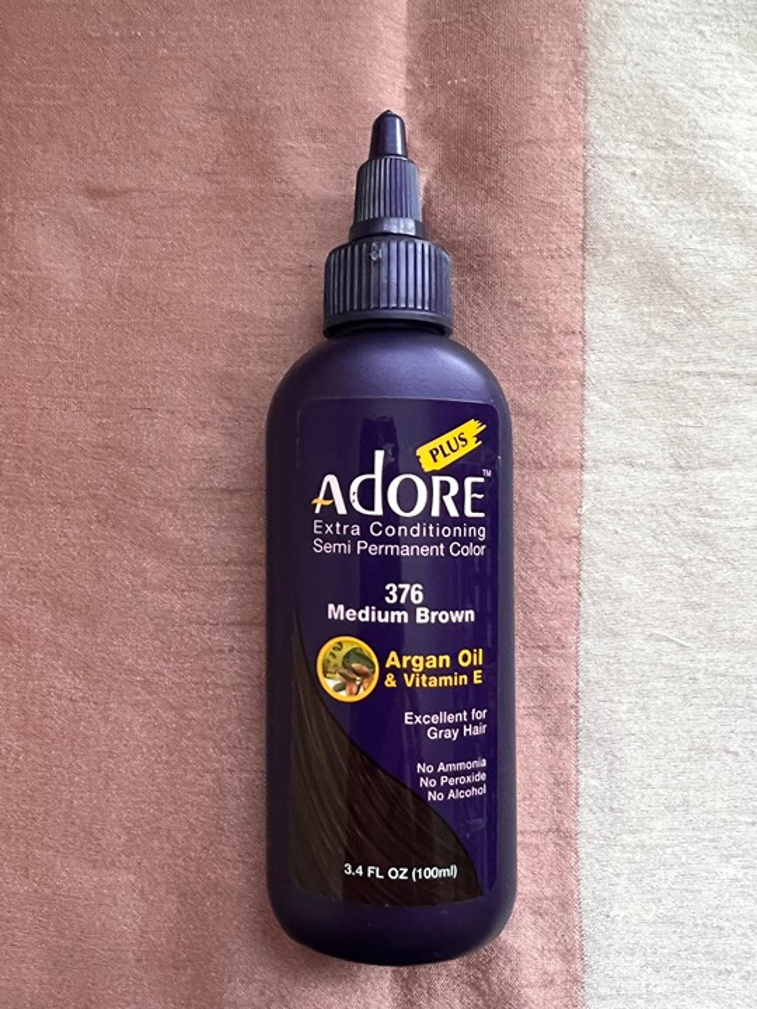 Adore Semi-Permanent Hair Color Medium Brown New