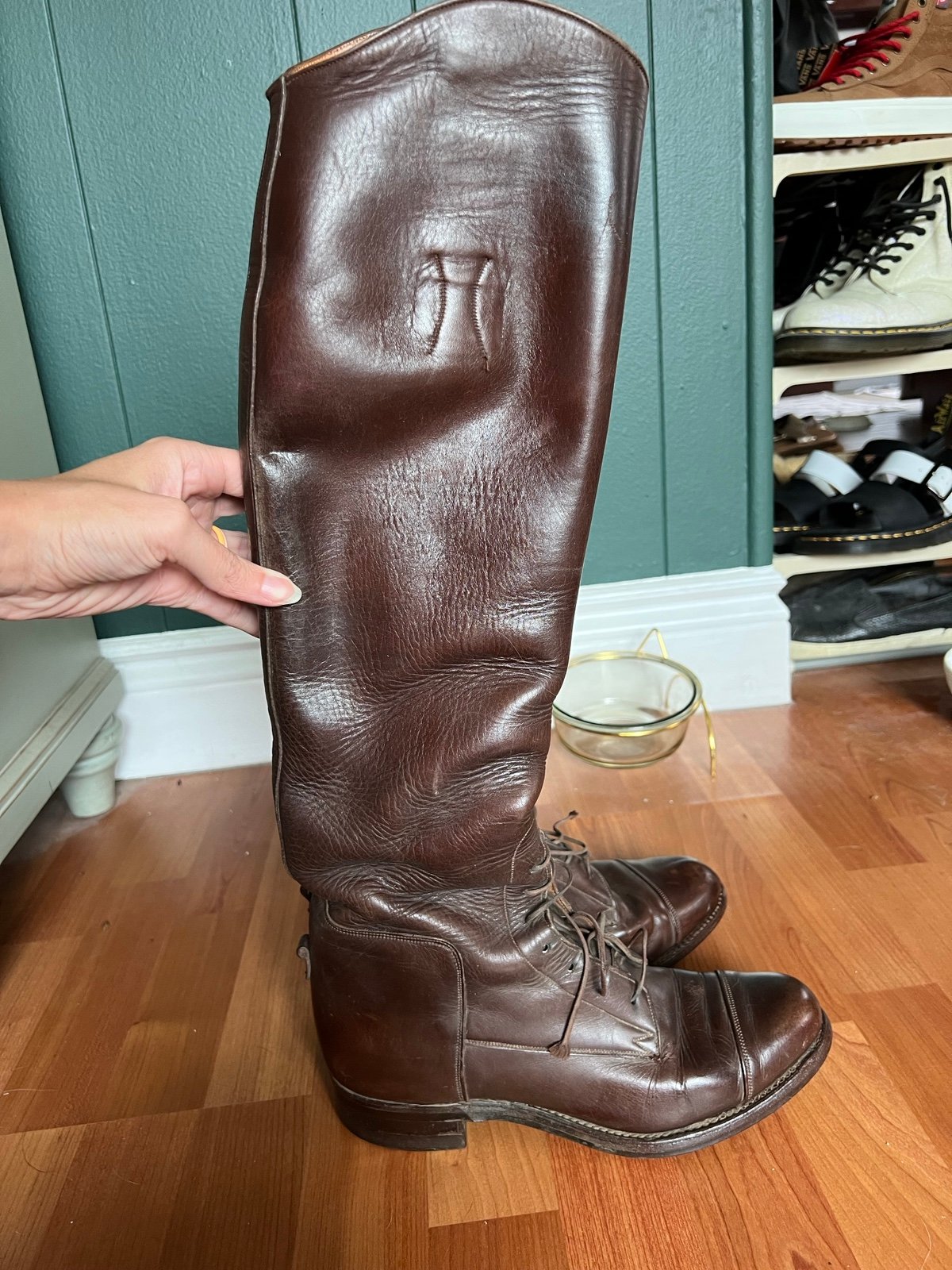 Vintage Dehner’s Leather Riding Field Boots Equestrian Brown - Size 10