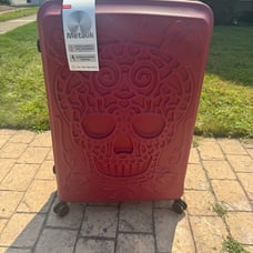 It Works! Metalik Luggage Skull