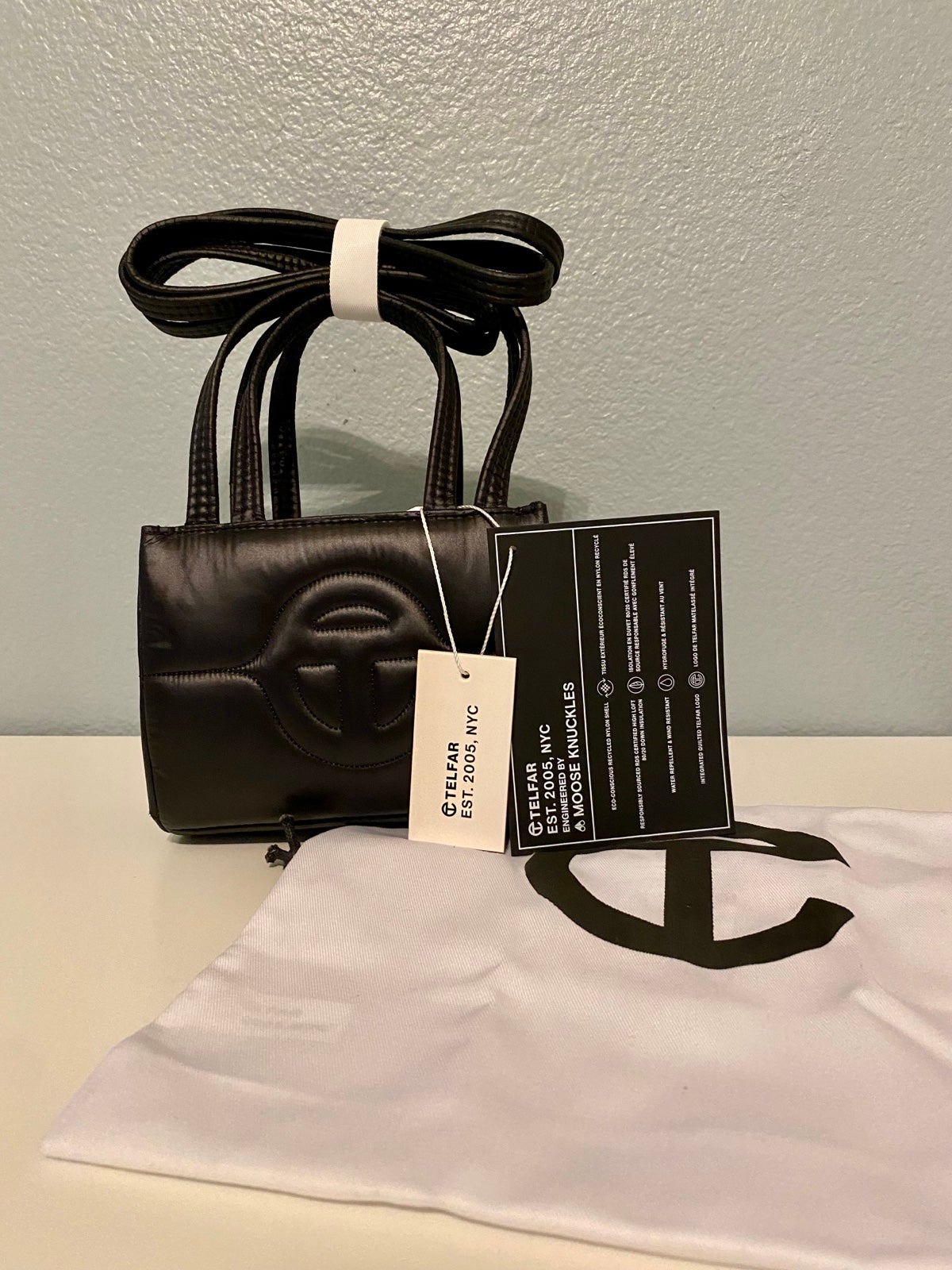 Telfar Small Puff Shopping Bag (Black) (New)