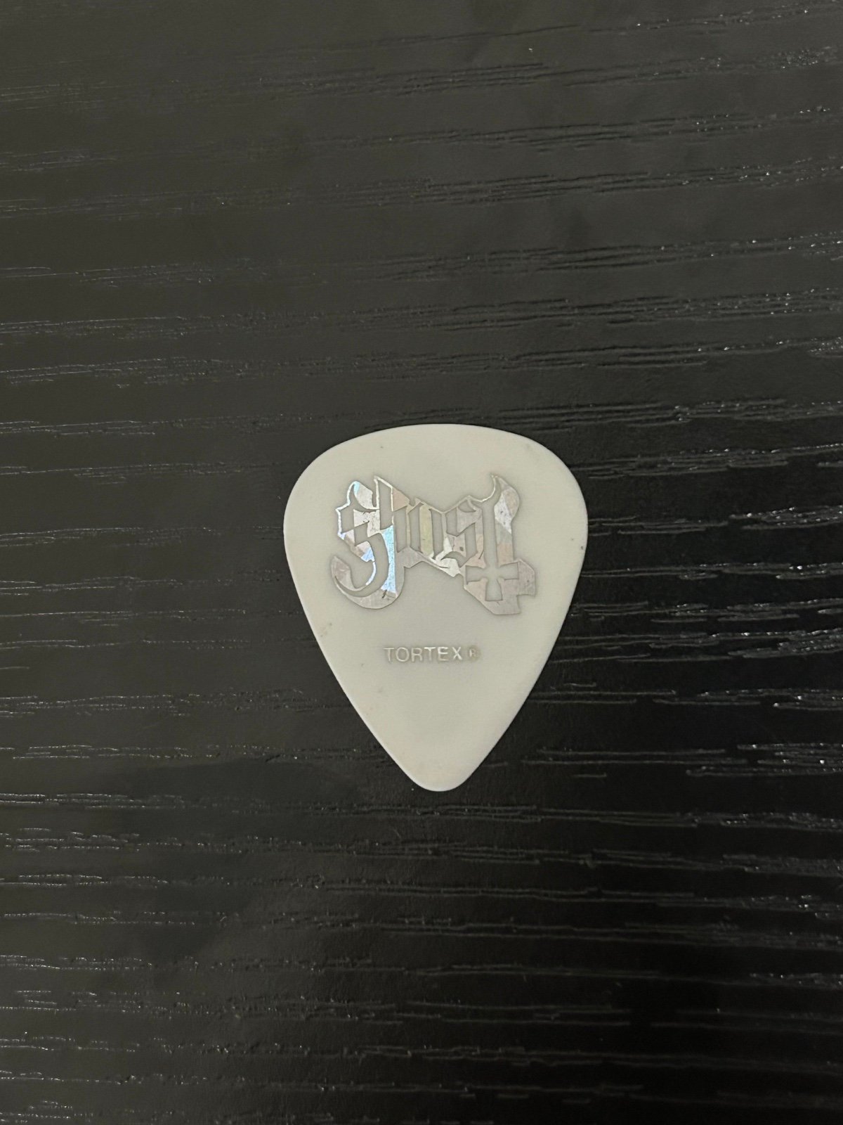 Ghost BC silver holographic guitar pick