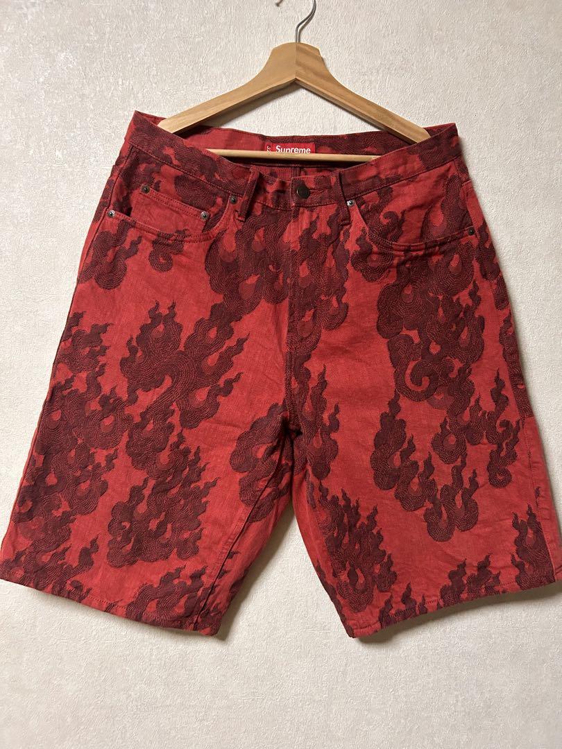 Supreme-Flames-Jacquard-Baggy-