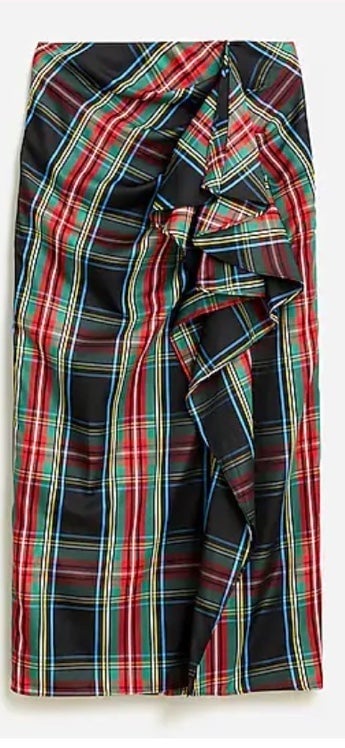 J.Crew NWT Long ruffle skirt in Stewart tartan, 6
