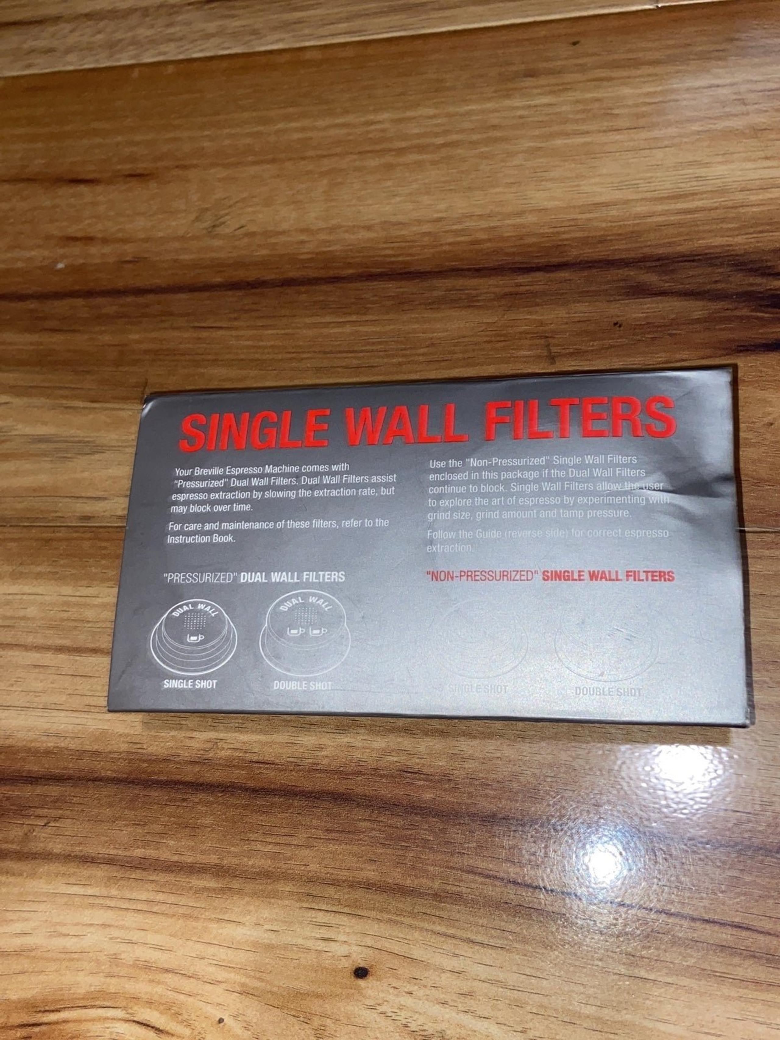 Breville Single Wall Filter Pair (SWF100)