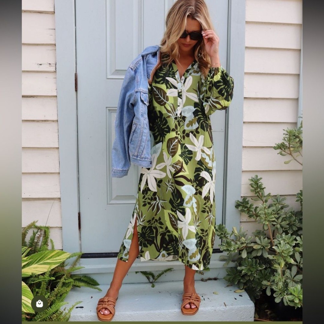 Anthropologie and Free People -Citrine swim dress L NWT