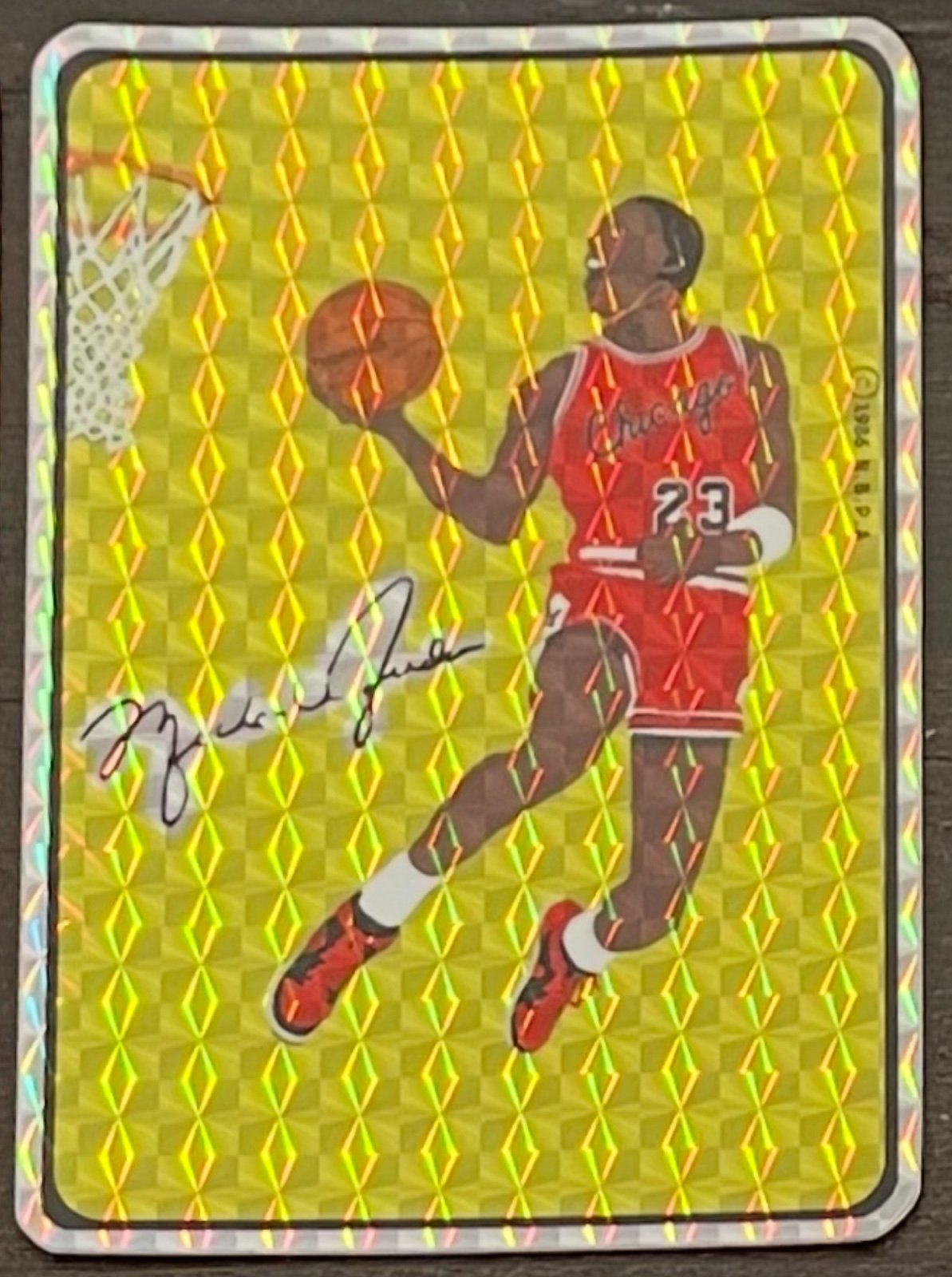 1985 Jewel Prism Michael Jordan Sticker.
