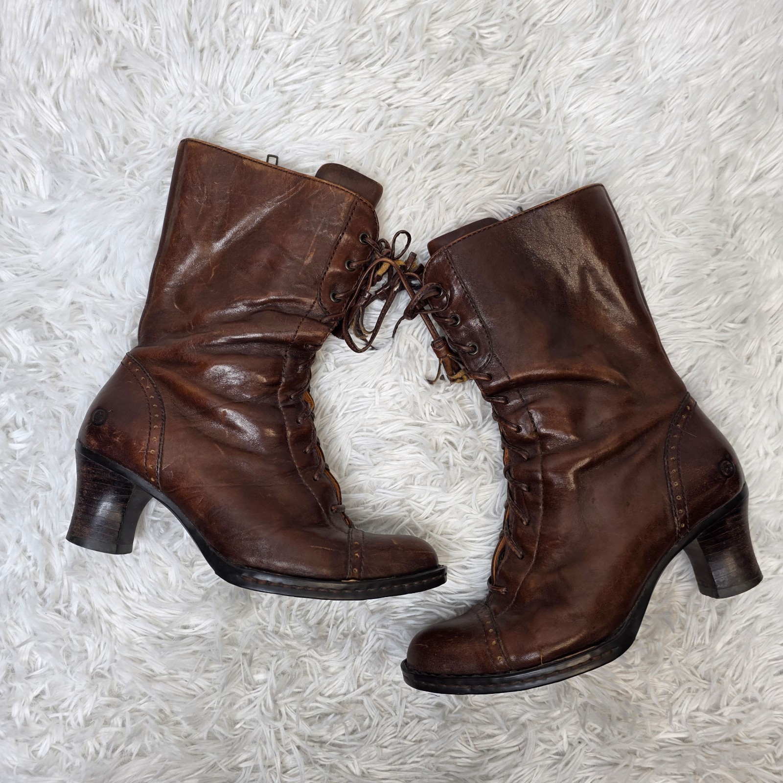 Born brown Vintage 90s 2000s witchy cottagecore Boots Sz 6