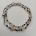 Vintage Clear Crystal Quartz Nugget, Small Faceted Semi Precious Stones Necklace