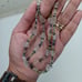 Vintage Clear Crystal Quartz Nugget, Small Faceted Semi Precious Stones Necklace