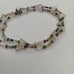Vintage Clear Crystal Quartz Nugget, Small Faceted Semi Precious Stones Necklace