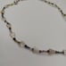 Vintage Clear Crystal Quartz Nugget, Small Faceted Semi Precious Stones Necklace