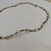 Vintage Clear Crystal Quartz Nugget, Small Faceted Semi Precious Stones Necklace