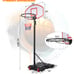 Adjustable Basketball Hoop System Stand with Wheels Hometogether L1