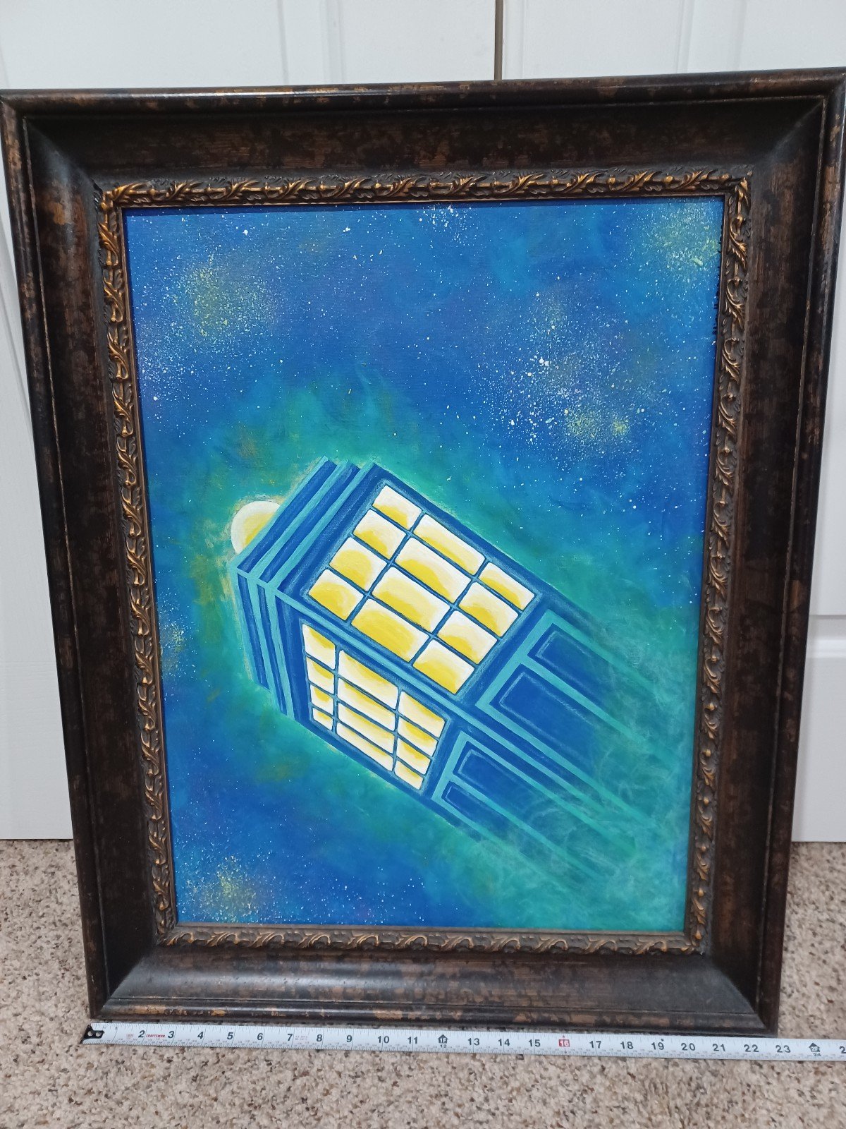 Hand-Painted Themed Acrylic Painting, sold without frame