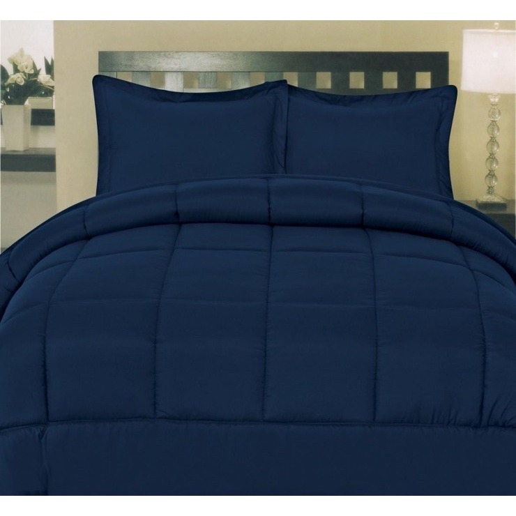 Sweet Home Collection Twin 5 Piece Comforter Set Navy
