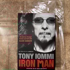 Tony Iommi Iron Man Paperback Signed Book Hell With Black Sabbath Brand New