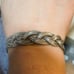 Sterling Silver Native Cuff Braided. Very Flexible & Cool Piece