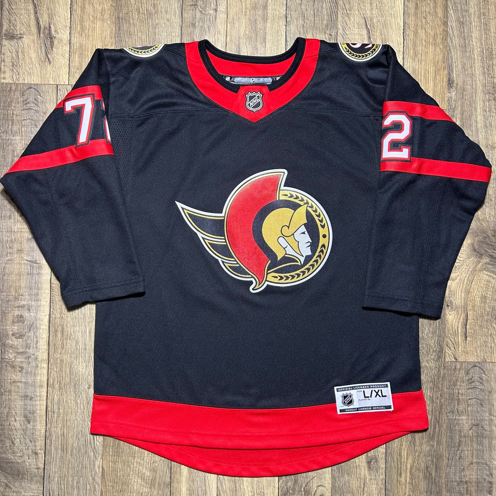 Ottawa Senators Thomas Chabot Fanatics NHL Hockey Jersey Youth Kids L/XL 90
