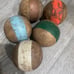 Antique Primitive French Collectible Bocce Ball Set - Kitschy Shelf Decor