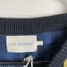 The Endery Bauhaus Short Sleeve Sweater Tee Blue Boxy Top Knit Shirt Womens M/L