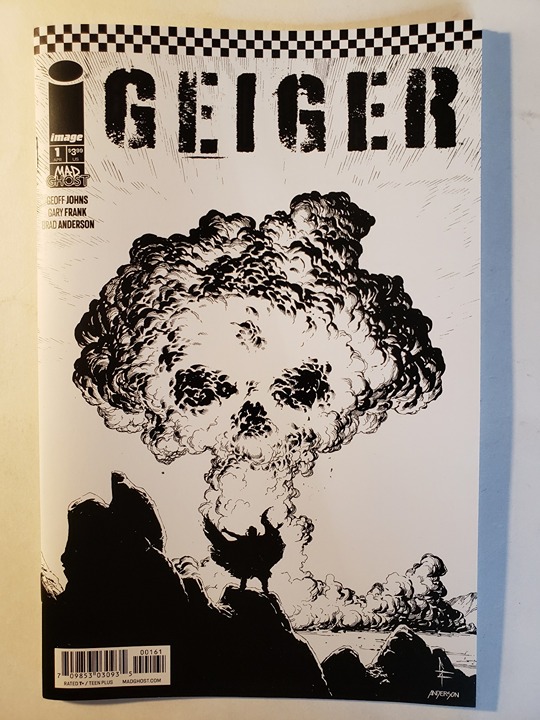 Geiger (2021) #1 - Incentive Black & White Thank You variant cover - NM-
