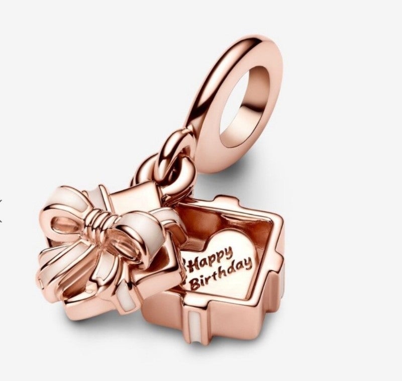 BRAND NEW authentic Pandora charm dangle rosegold Birthday gift