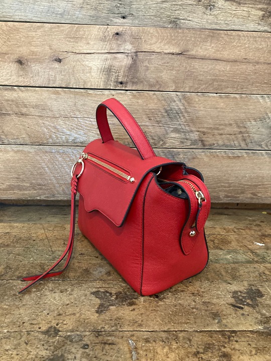 Rebecca Minkoff Tomato Textured Leather on sale Gabby Satchel--NWT
