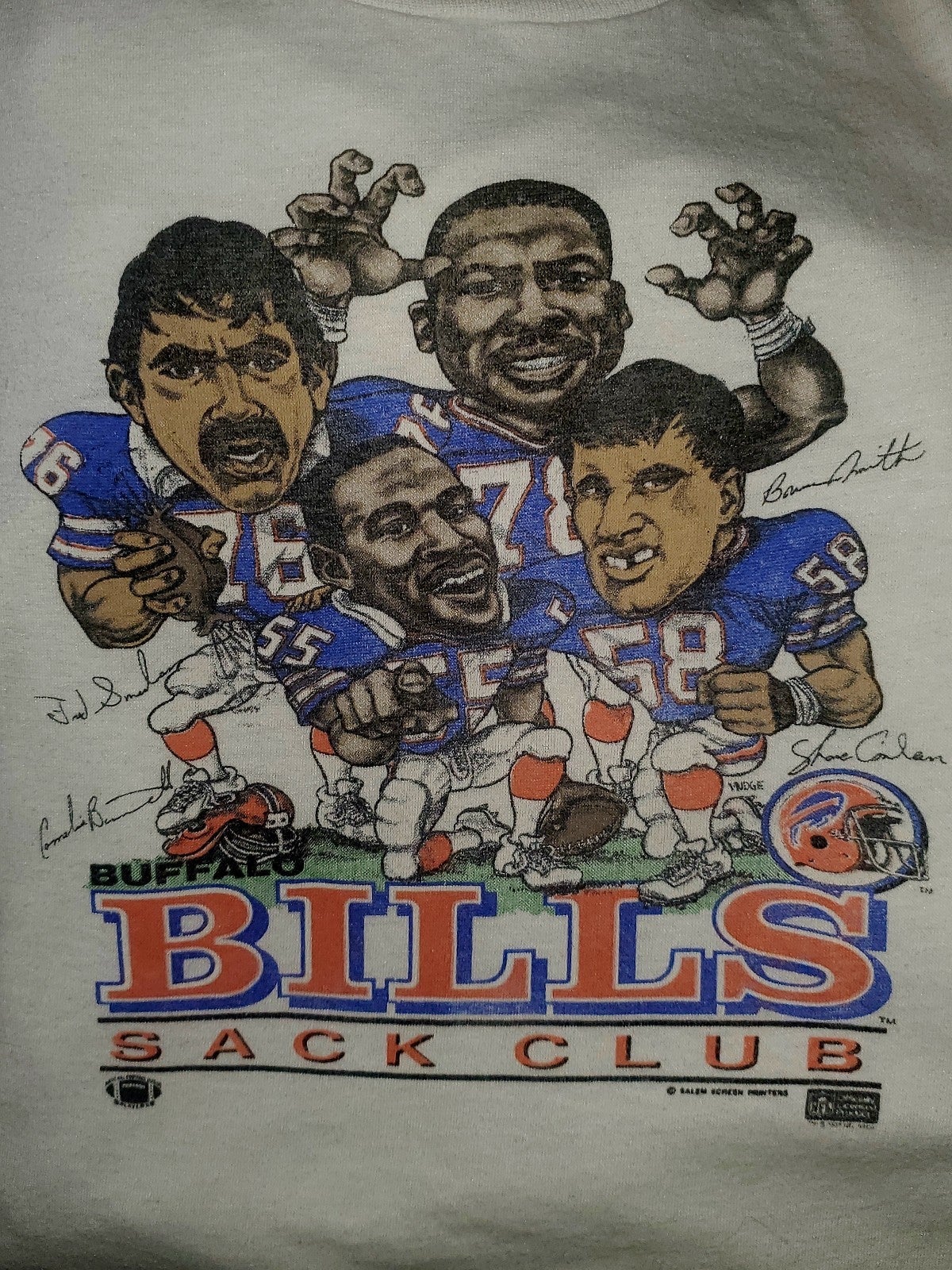Vintage Buffalo Bills Sack Club Character Shirt