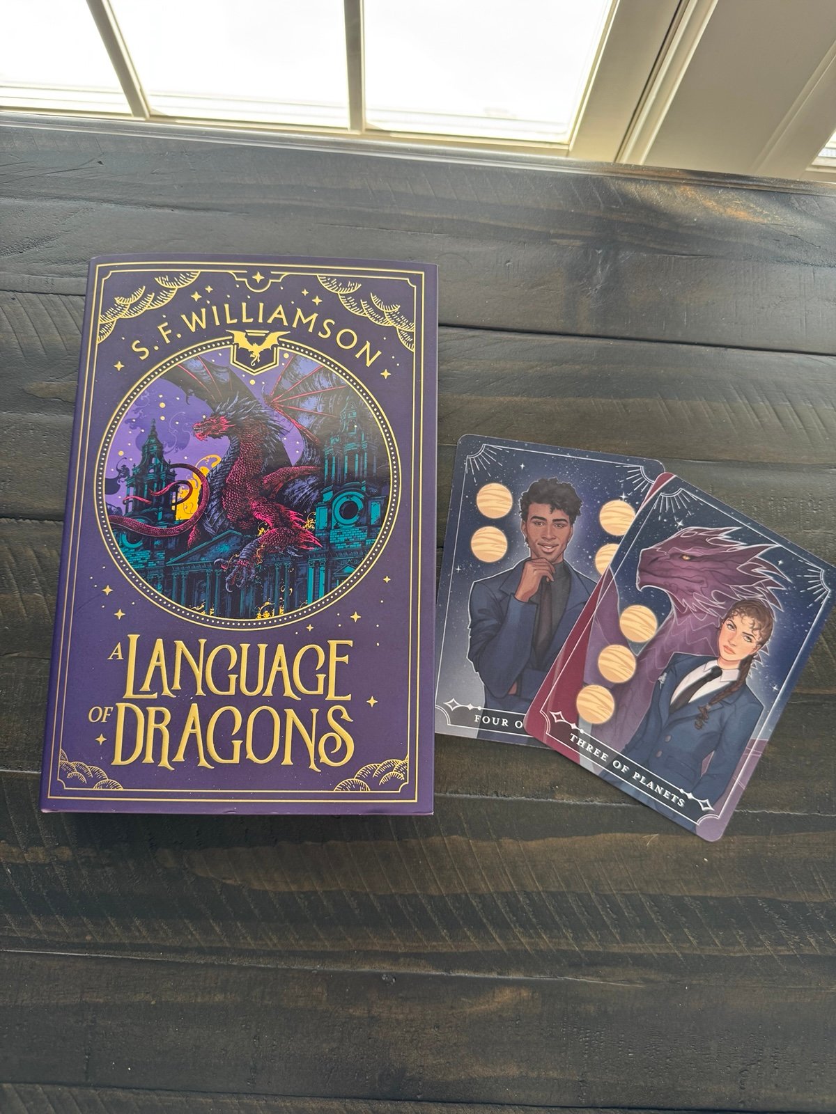 A Language of Dragons Fairyloot Book and Tarot Cards