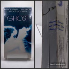 GHOST SEALED VHS WHITE TAPE Patrick Swayze Demi Moore Whoopi Goldberg (read)